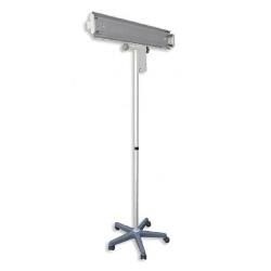 Lampa bakteriobójcza bezpośredniego działania 60W, licznik z wyświet. LED, statyw, 2 prom.