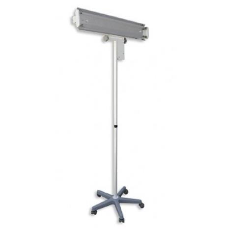 Lampa bakteriobójcza bezpośredniego działania 60W, licznik z wyświet. LED, statyw, 2 prom.