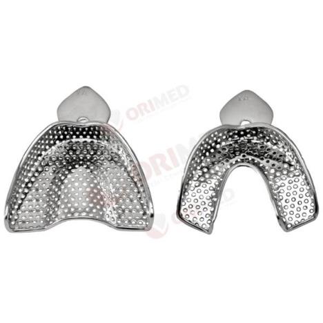 Łyżka wyciskowa pełna z rantem, perforowana, dół, fig. M (L4)