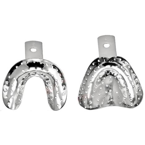 Łyżka wyciskowa całkowite bezzębie, perforowana, dół, fig. 1