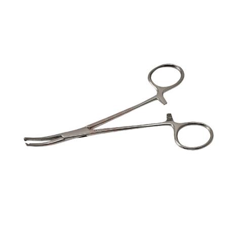 Kleszczyki naczyniowe KOCHER wygięte, dł. 12 cm, 1x2 ząbki - 1 szt.