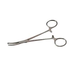 Kleszczyki naczyniowe KOCHER wygięte, dł. 14 cm, 1x2 ząbki - 1 szt.