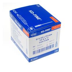Igły iniekcyjne KD -  Fine j.u. 0,5 x 25 mm - 100 szt.
