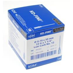 Igły iniekcyjne KD -  Fine j.u. 0,7 x 30 mm - 100 szt.