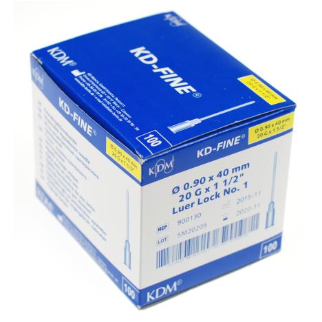 Igły iniekcyjne KD -  Fine j.u. 0,9 x 40 mm - 100 szt.