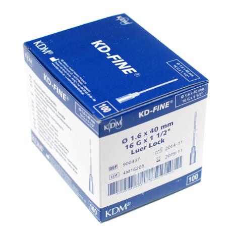 Igły iniekcyjne KD -  Fine j.u. 1,6 x 40 mm - 100 szt.