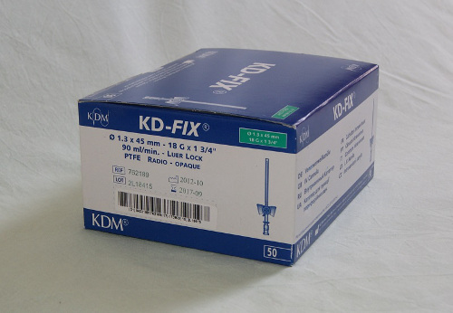 Kaniula dożylna zielona wenflon KD-Fix 1,3x45 mm 18G, 1 szt 