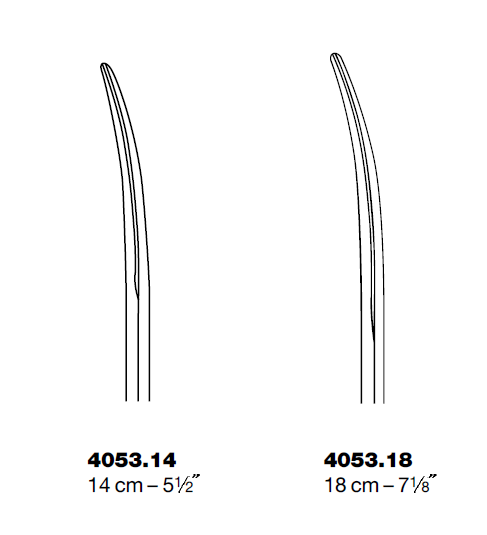 Nożyczki Metzenbaum preparacyjne wygięte - 18cm 
