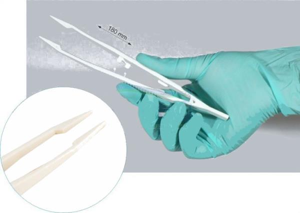 Pinceta anatomiczna, jednorazowa, sterylna 18 cm, 1 szt. 