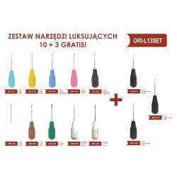 Narzędzia luksujące zestaw 10 szt. + 3 szt. dźwigni GRATIS!