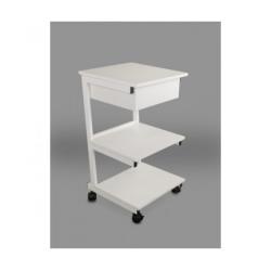 Stolik pod aparaturę metalowy III półki + szuflada