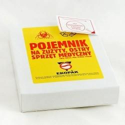 Pojemnik na zużyte strzykawki, kartonowy (dla piel. środowiskowych)
