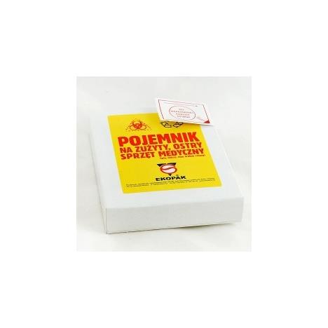 Pojemnik na zużyte strzykawki, kartonowy (dla piel. środowiskowych)