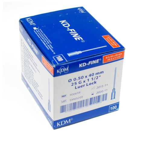 Igły iniekcyjne KD - Fine j.u. 0,5 x  40 mm - 100 szt.