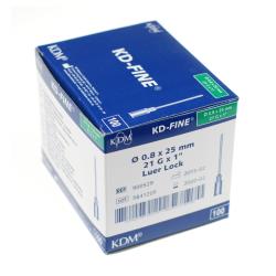 Igły iniekcyjne KD -  Fine j.u. 0,8 x  25 mm - 100 szt.
