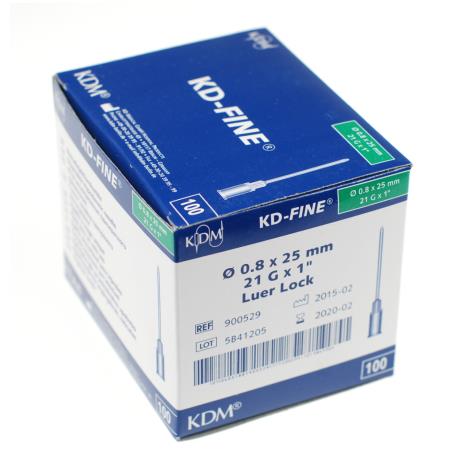 Igły iniekcyjne KD -  Fine j.u. 0,8 x  25 mm - 100 szt.