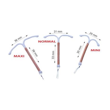 Wkładka wewnatrzmaciczna TCu 380Ag (typ Nova-T) z miedza i srebrem NORMAL