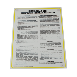 Instrukcja postępowania z odpadami medycznymi 