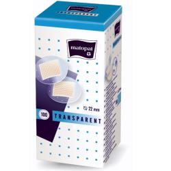 Plastry Transparent średnica 22 mm, 100 szt.