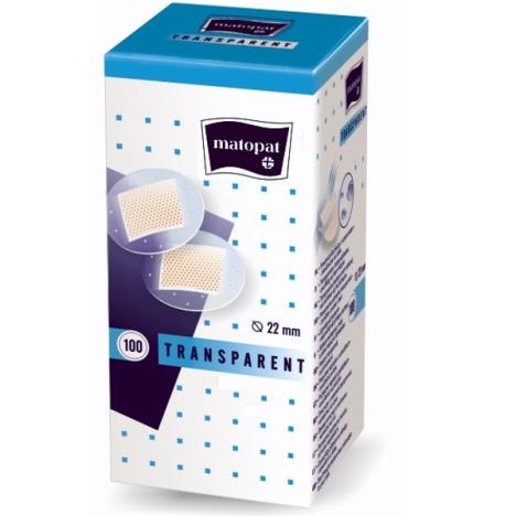 Plastry Transparent średnica 22 mm, 100 szt.
