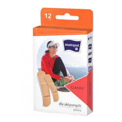 Zestaw plastrów tkaninowych CLASSIC, 12 szt.