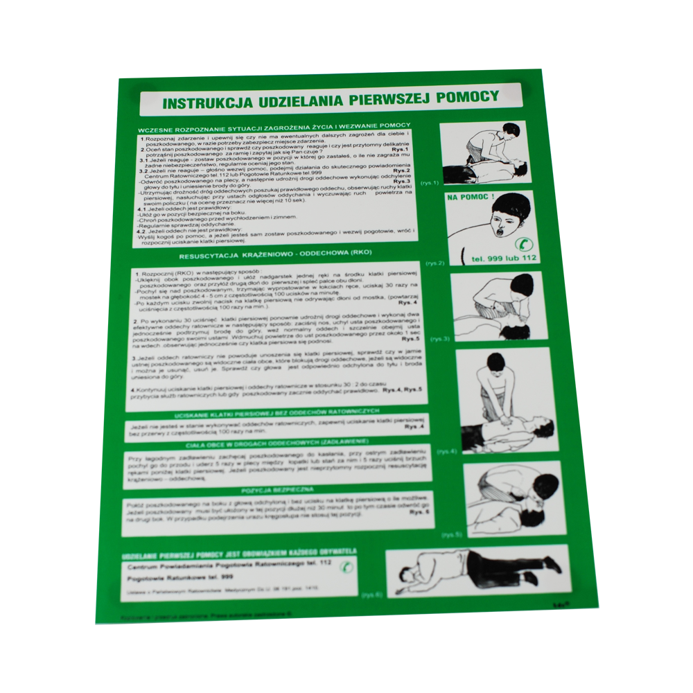 Instrukcja BHP udzielania pierwszej pomocy