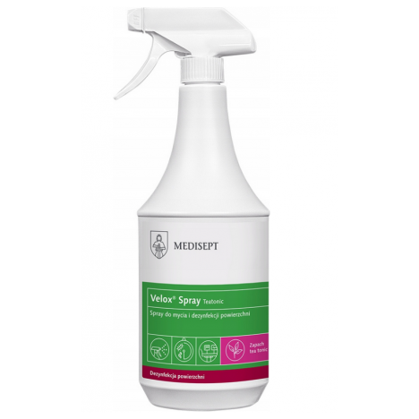 Velox Spray preparat do dezynfekcji powierzchni sprzętu med. TEA TONIC- 1L