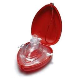 Maska twarzowa AMBU Res Cue Mask, Pocket Mask, kształt serduszko