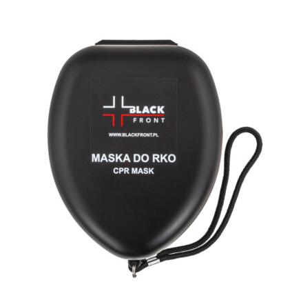 Maska twarzowa AMBU Res Cue Mask, Pocket Mask, kształt serduszko