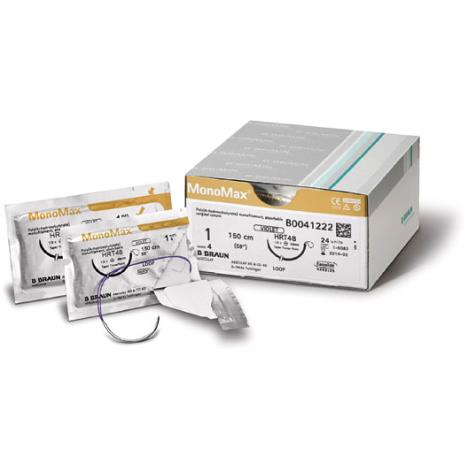 MonoMax®VIOLET 2/0 (3) 1/2 kola HR 37s 70cm - Fioletowe - wchlanialne - 24 szt.