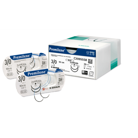 Szwy chirurgiczne Premilene® 5/0 (1) 45CM DSMP13 (M) RCP - niewchlanialne - 36 szt.