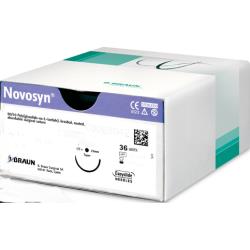 Szwy chirurgiczne -Novosyn®1/2 kola 3/0 (2) HR26 70cm-fioletowy-wchlanialne -36 szt.